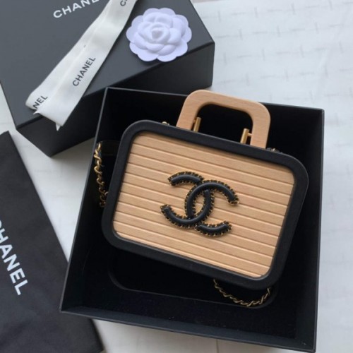 Chanel Beech Wooden Case Box Bag