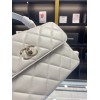 Chanel New Trendy White CC Flap Top Handle Bag