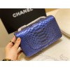 Chanel Classic Blue Python Mini Bag