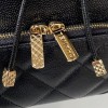 Chanel black calfskin backpack