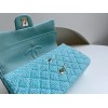 Chanel 22 tweed classic baby blue flap bag 25cm