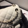 Chanel Grained Calfskin White Backpack AS1371