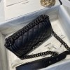 Chanel boy caviar leather all black small 20cm