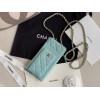 Chanel Phone Purse blue