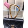 Chanel Lambskin Card Holder Black AP2397