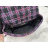 Chanel 19 flap tweed pink black bag 30cm