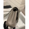 Chanel 1112 Gray medium size 30 caviar black gold