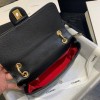 Chanel shoulder flap bag AS1459 in black