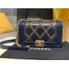 Chanel Leboy Blue Flap Bag 25cm