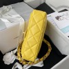 Chanel flapbag calfskin yellow 2020SS