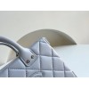 Chanel Vanity Case Calfskin Gray Bag
