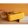 Chanel Top Handle gold hardware yellow lambskin mini bag