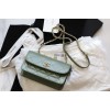 Chanel Fu vintage green flap bag