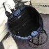 Chanel Blue Canvas Large Deauville Shopping Bag A68046 VS05826