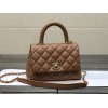 Chanel Coco Handle Brown Bag 19cm