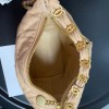 Chanel Crumpled Lambskin Mini Hobo Bag Beige