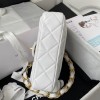 Chanel flapbag calfskin white 2020SS