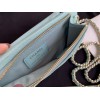 Chanel Phone Purse blue