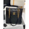 Chanel shopping bag calfskin gold hardware