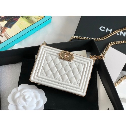 Chanel mini boy 22A gold bag