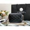 Chanel classic flap bag with pearl