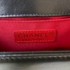 Chanel mini leboy black flap bag