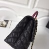 Chanel Coco Flap bag with top handle Black&White&Wine