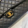 Chanel Flap Travel Bag in Gold Black