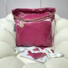 Chanel pink leather tote shopping large bag