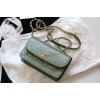 Chanel Fu vintage green flap bag