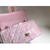 Chanel 22C Pink Tweed Mini Flap Bag 25cm
