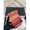 Chanel super mini handle orange bag
