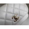 Chanel Business Affinity White Caviar Leather Bag