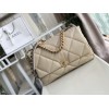 Chanel 19 Flap Large Bag Beige