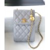 Chanel gray phone case