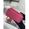 Chanel 17CM Mini Flap Pink Bag Lambskin Leather Gold Hardware