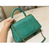 Chanel Coco Green Python Mini Bag