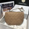 Chanel vintage beige flap bag