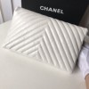 Chanel Palm print calfskin clutch White