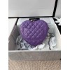 Chanel New Heart Shaped Bag AS2060 Purple