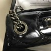 Chanel Black Oil Wax Leather Perfect Edge Bag Silver A14041 VS09833