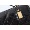 Chanel 22k Patent Calfskin & Gold-Tone Metal Black Bag