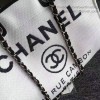 Chanel White Canvas Large Deauville Shopping Bag A68046 VS08728