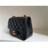 Chanel classic flap black 17cm bag