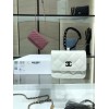 Chanel Lambskin Card Holder White AP2397