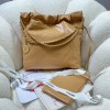 Chanel beige leather tote shopping medium bag