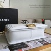 Chanel Chevron Medium Boy Bag White A67086 VS08105