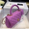 Chanel Coco Handle Purple Caviar Small Bag