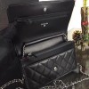 CHANEL WOC SHOULDER BAG lambskin gold&silver hardware