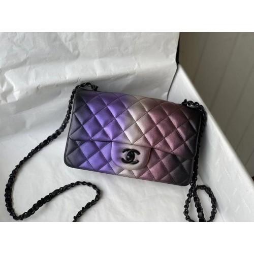 Chanel classic multicolor CF flap bag 20cm